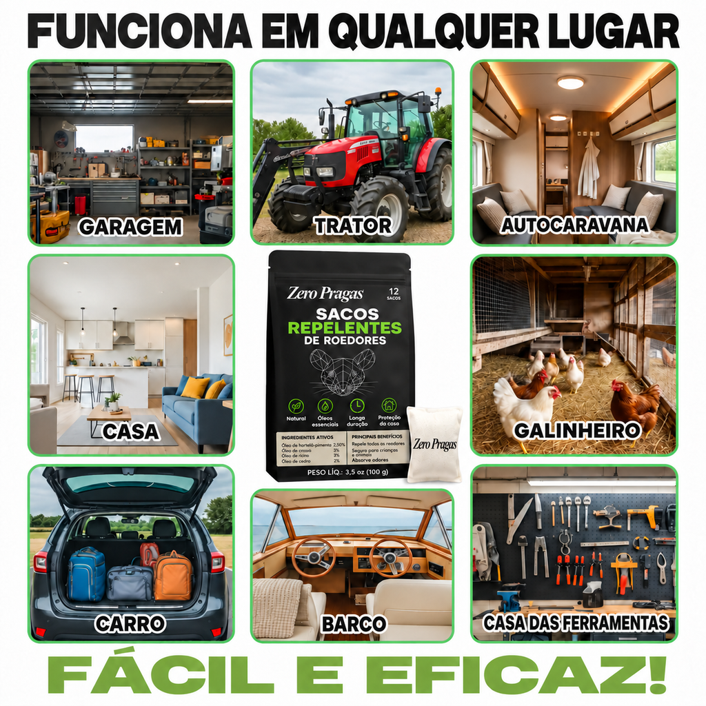 Sacos Repelentes de Toupeiras
