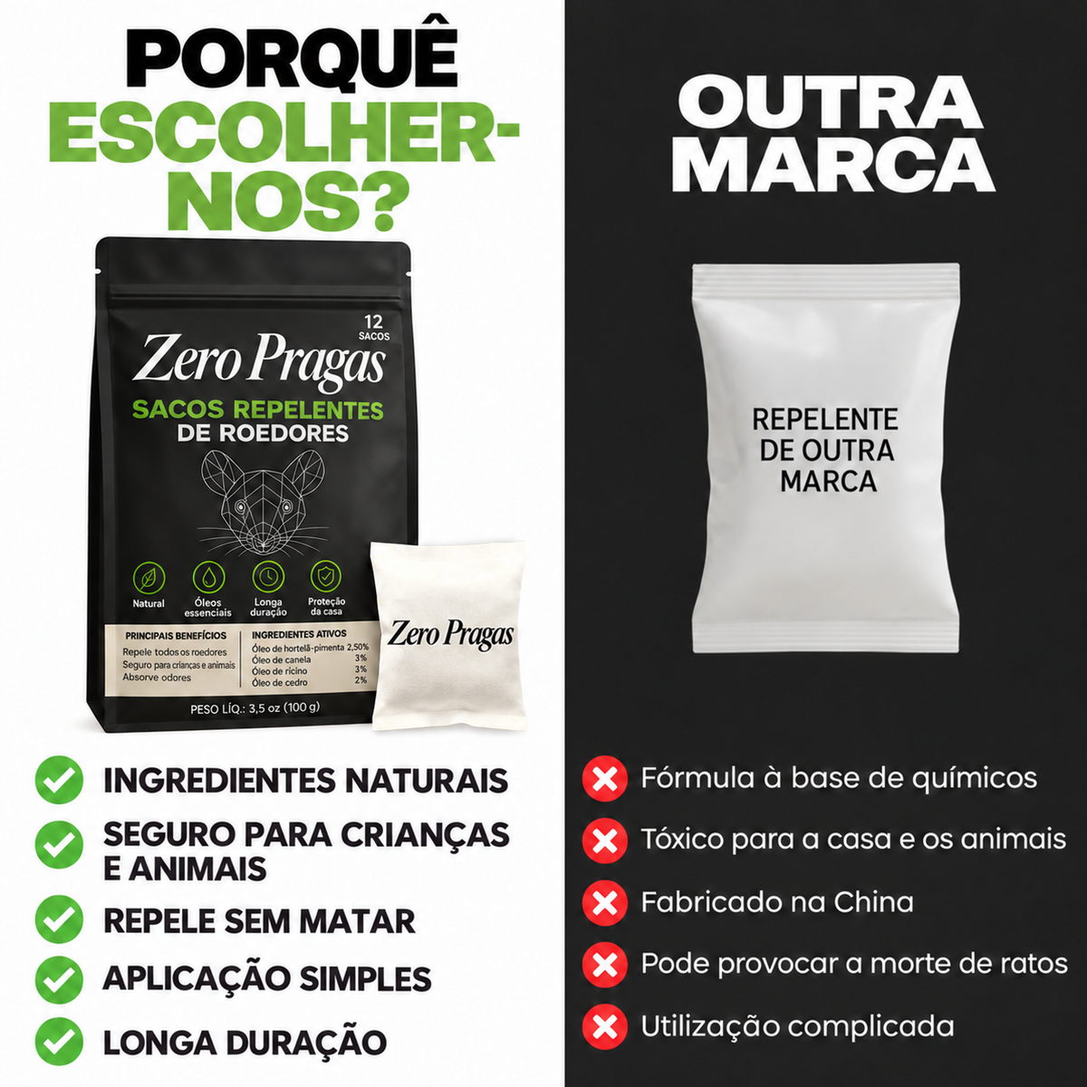 Sacos Repelentes de Toupeiras