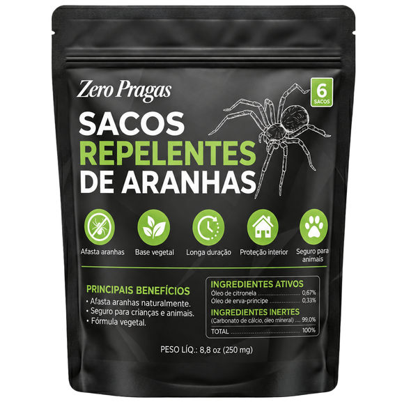 Saquetas repelentes de aranhas