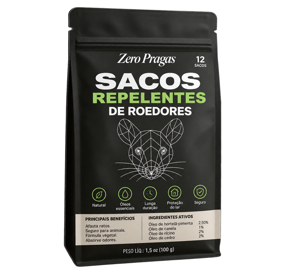 Saquetas repelentes de ratos